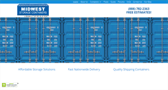 Desktop Screenshot of midweststoragecontainers.com